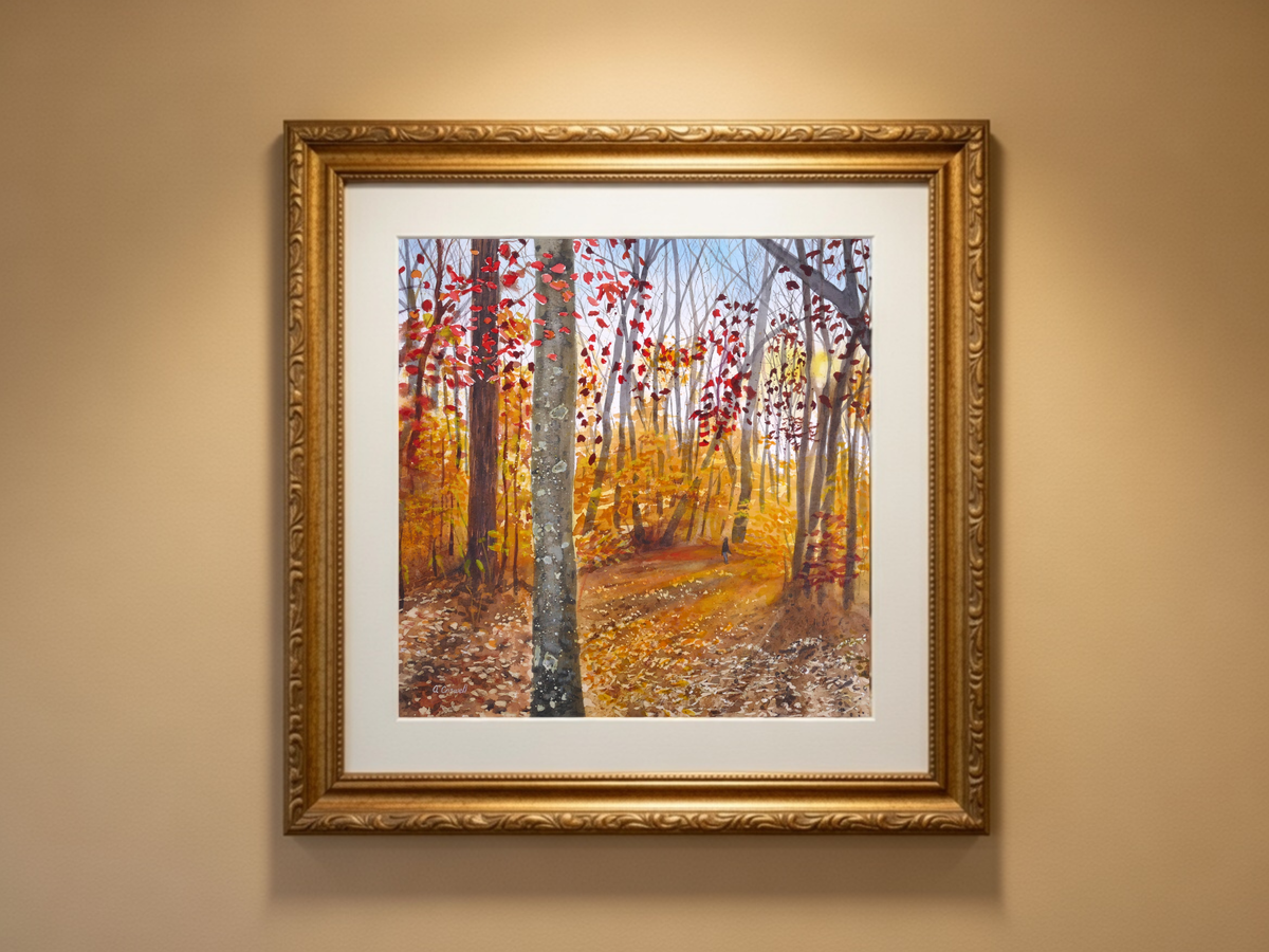 Autumn Stroll Fine Art Print