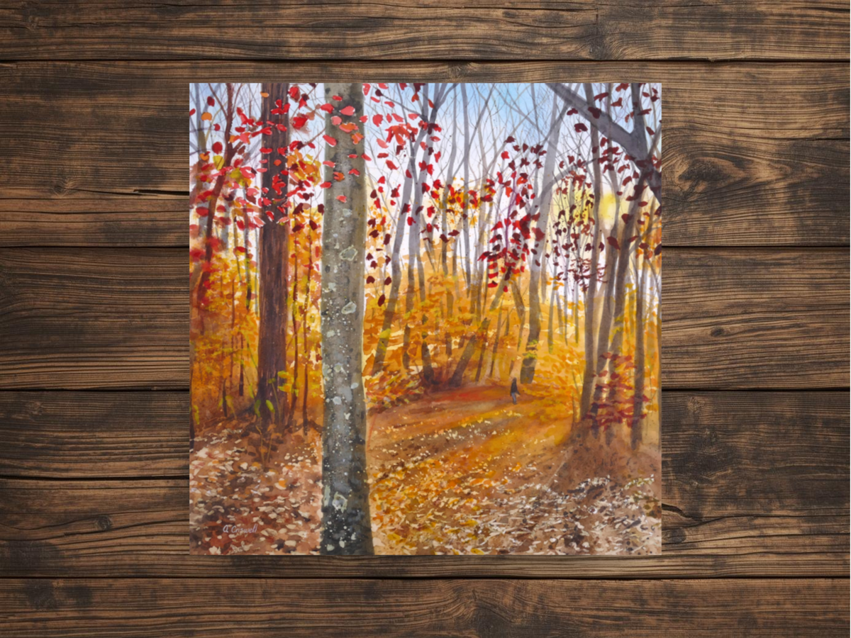 Autumn Stroll Fine Art Print