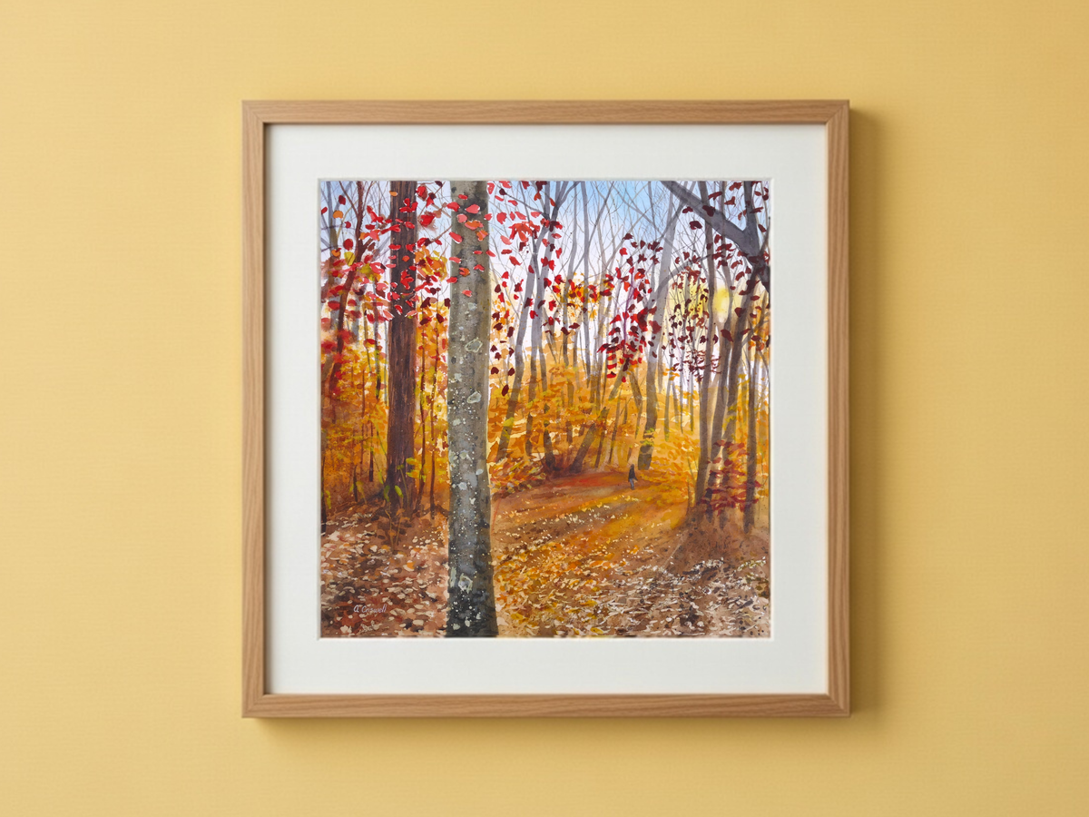 Autumn Stroll Fine Art Print